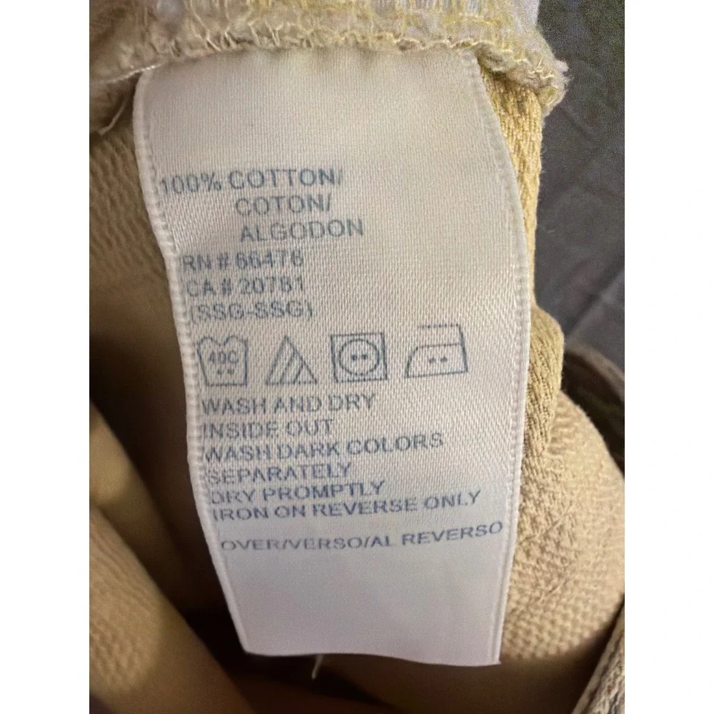 Tommy‎ Hilfiger Jeans Womens Tan Paisley Corduroy Bootcut Pants Size 12 34x31